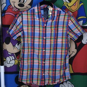 Boys Tommy Hilfiger Adaptive Plaid Button Down